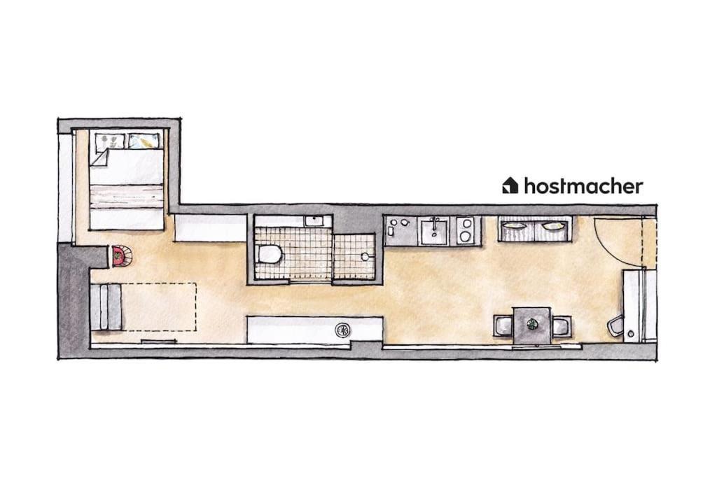 Cozy Studio 5Min To Center By Hm Wien Exterior foto